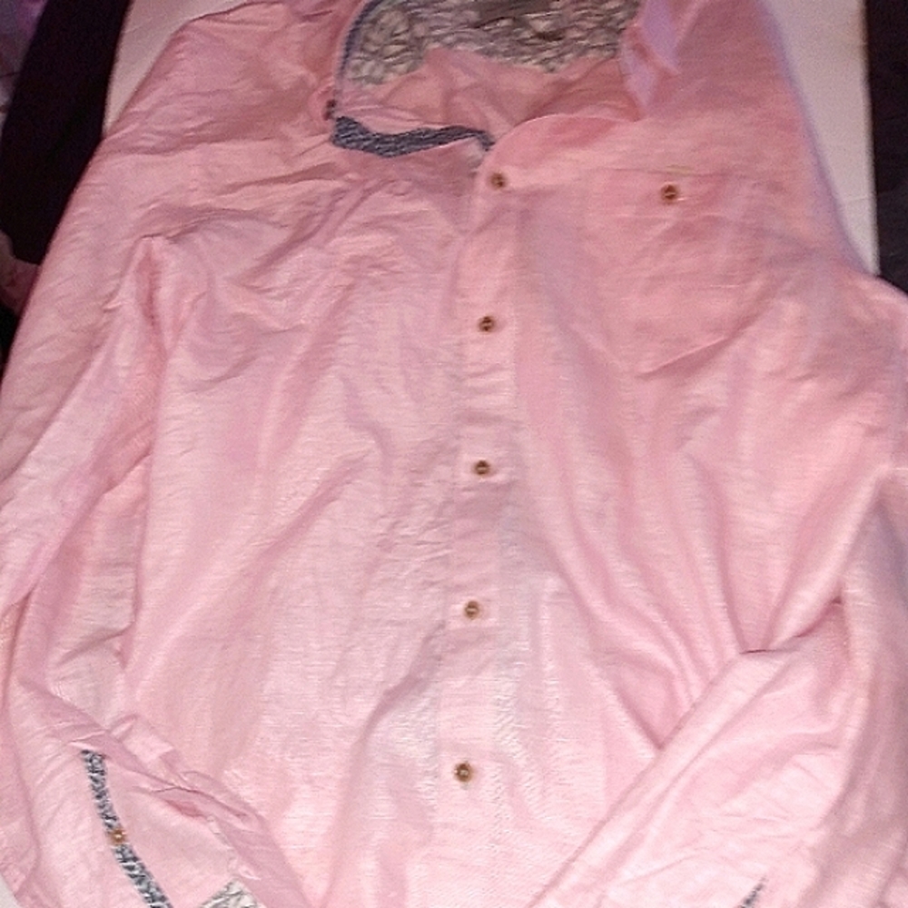 Ted Baker linen blend button down Long Sleeved Shirt